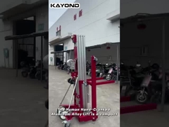 L'ascenseur en alliage d'aluminium manipulé à la main