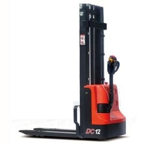 Hydraulic Unloading Walkie Pallet Lift Stacker Adjustable Width