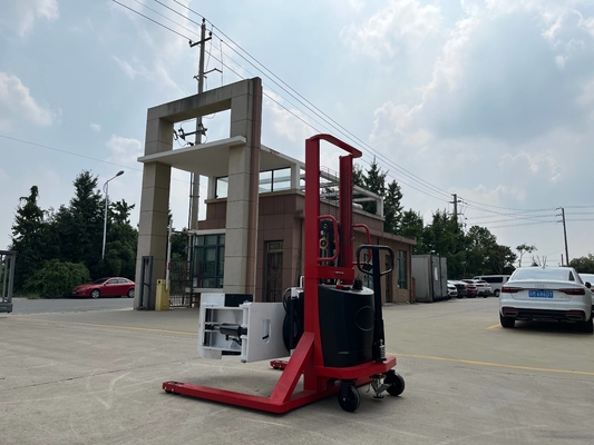 Semi Electric Clamp Sticker Roll Paper Stacker 500kg Load Capacity 1.6 Meters Lifting Height