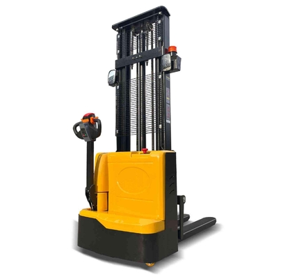 1.5t 1500kg Full Electric Walkie Stacker With 18 Months Warranty For Support Production Process