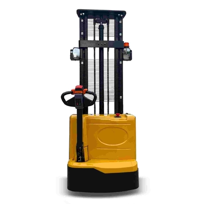 1.5t 1500kg Full Electric Walkie Stacker With 18 Months Warranty For Support Production Process