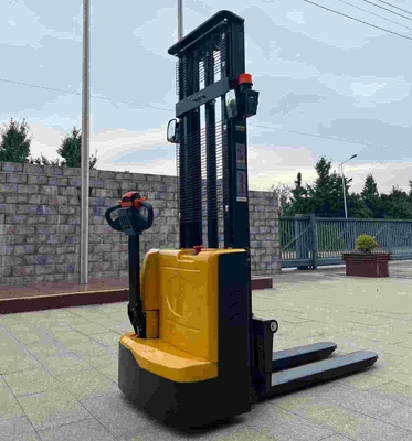 1.5t 1500kg Full Electric Walkie Stacker With 18 Months Warranty For Support Production Process