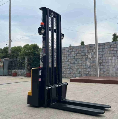 1.5t 1500kg Full Electric Walkie Stacker With 18 Months Warranty For Support Production Process