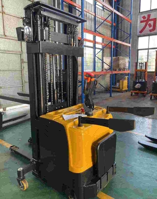 Heavy Duty 1500kg 2000kg Full Electric Pallet Stacker Battery Powered Forklift with 1500mm Lift Height and CE Certified for Small Warehouse Use