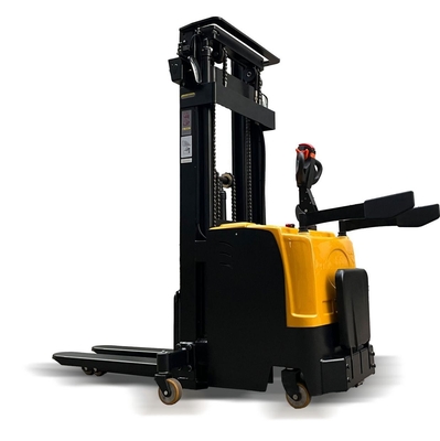 Heavy Duty 1500kg 2000kg Full Electric Pallet Stacker Battery Powered Forklift with 1500mm Lift Height and CE Certified for Small Warehouse Use