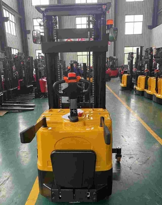 Heavy Duty 1500kg 2000kg Full Electric Pallet Stacker Battery Powered Forklift with 1500mm Lift Height and CE Certified for Small Warehouse Use
