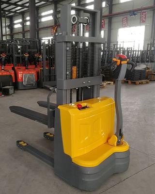 1500kg Electric Walkie Stacker Forklift with 1-5m Lift Height