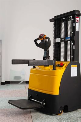 Electric Pallet Stacker with Highest Height 5.5m Load Capacity 1-1.5t and Load Center 500mm