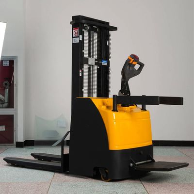 KAD Customized Electric Pallet Stacker with 850mm Fork Width 1738/2099mm Turning Radius and 500mm Load Center
