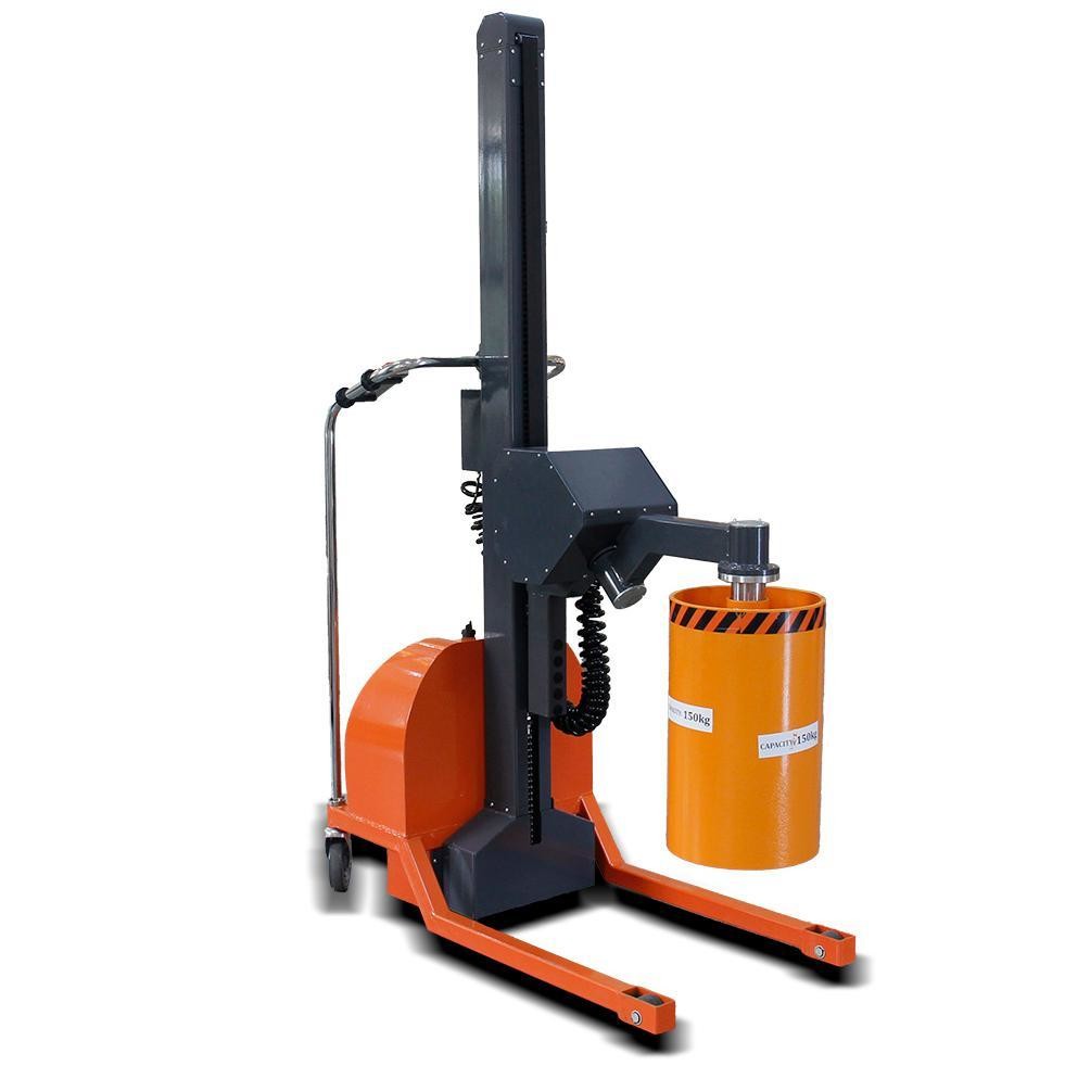 Dc Motor Semi Electric Pneumatic Roll Turner Stacker With 12v/120ah Battery For Small Roll Lifting