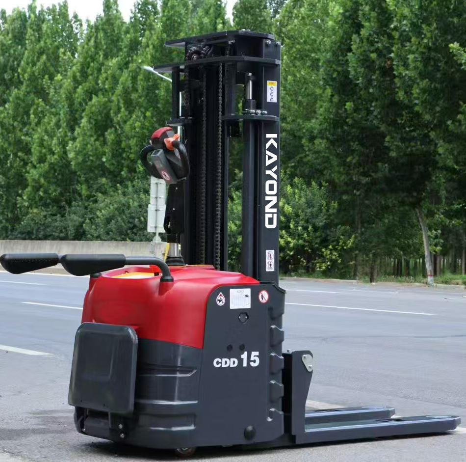 Customized Full Electric Dual Lift Stacker 2 Ton Load 3 Meter Height for Safe Pallet Handling